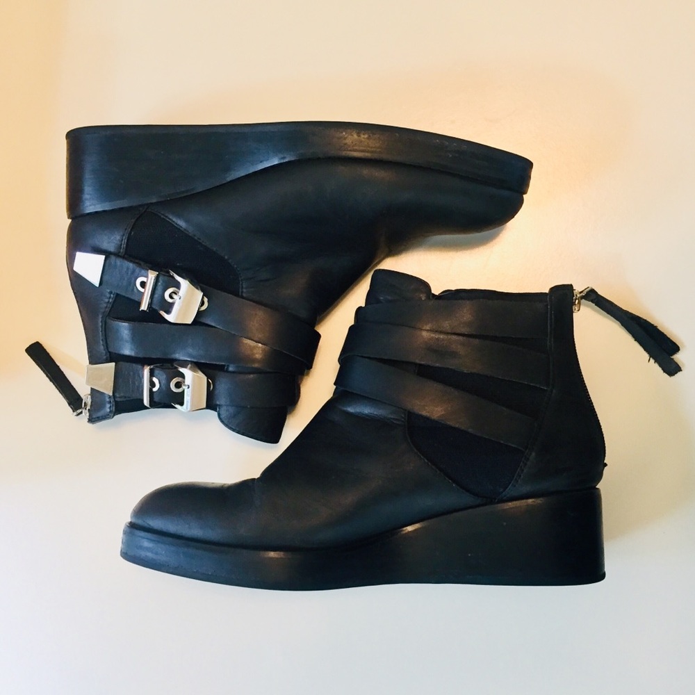 Jeffrey Campbell Bruno Wedge Boots Size 8